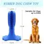 Dog Toys for Aggressive Chewers Large Breed, Toothbrush Stick for Dental Care, Natural Rubber Chew Toy for Large & Medium Dogs Pets