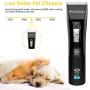 FANTASON Dog Clippers, Professional Pet Grooming Kit Low Noise Dog Hair Trimmer Set Cordless Rechargeable Heavy Duty Electric Shaver Clipper Tools with LCD Screen for Thick Coats Dogs Cats Pets