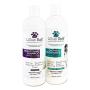Lillian Ruff Brightening & Whitening Shampoo For Dogs – Safe for Cats - Tear Free Coconut Scent With Aloe For Normal, Dry & Sensitive Skin – Adds Shine & Luster to All Color Coats (Brightening & Oatmeal Conditioner Set)