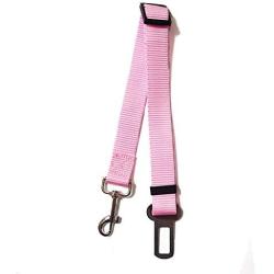 Pet Pet Dog Cat Car Seat Belt Adjustable Harness Seatbelt Lead Leash for Small Medium Dogs Travel Clip Safety Dog Leash 12 Color (Color : Pink)