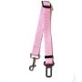 Pet Pet Dog Cat Car Seat Belt Adjustable Harness Seatbelt Lead Leash for Small Medium Dogs Travel Clip Safety Dog Leash 12 Color (Color : Pink)