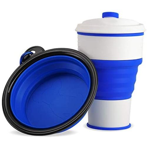 Collapsible Pet Water Bottle for Dogs, Cats Dog Travel Water Bottle Foldable, Dog Water Dispenser, Lightweight & Convenient Travel BPA Free