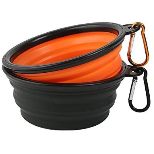 Vivifying Collapsible Dog Bowls, BPA Free Foldable Travel Dog Bowl for Feed and Water