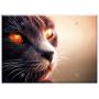 Triple Blank Wall Plate Cover - Cat Feline Pet Animal Gata Cat Face Look 1
