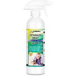 Vet Recommended Dog Detangler Spray & Conditioner (16oz/473ml) – Eliminate Loose Hair, Remove Matts and Rejuvenate Coat, Made from Fresh Natural Extracts of Papaya, Jojoba & Aloe Vera. Made in USA