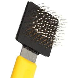 Mars Flexy-King Soft Flexible Slicker Brush, Professional Stainless Steel Dog Grooming Tool for Detangling