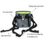 Phonyeer Dog Treat Pouch - Pet Snacks, Toys and Training Tools Carrier With Built-In Poop Bag Dispenser - Stylish, Multi-wear, Multipurpose Weather-Resistant Nylon Fabric Material