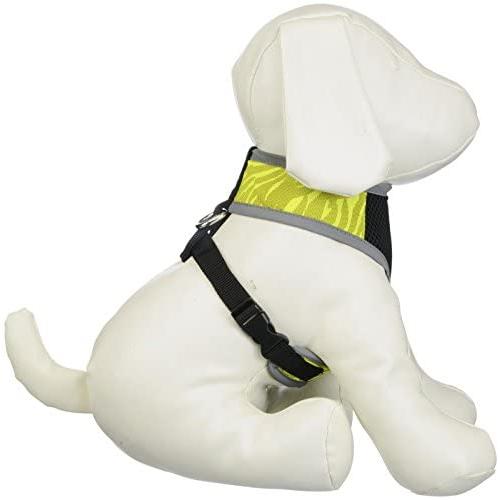 SimplyDog Reflective T-Strap Harness - Neon Yellow - X-Small