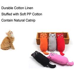 Hiidocat Cute Catnip Toy,5PCS Cat Chew Toy Bite Resistant Catnip Toys for Cats,Teeth Grinding Chew Toys Contain Catnip Cartoon Mice Cat Creative Pillow Scratch Pet Catnip Teeth Grinding Chew Toys