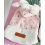 Lanyar Pink White Bunny Girl Dog Clothes Sweater Hoodie