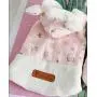 Lanyar Pink White Bunny Girl Dog Clothes Sweater Hoodie