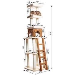 Armarkat Multi-Level Cat Tower X8303 Cat Tree in Beige