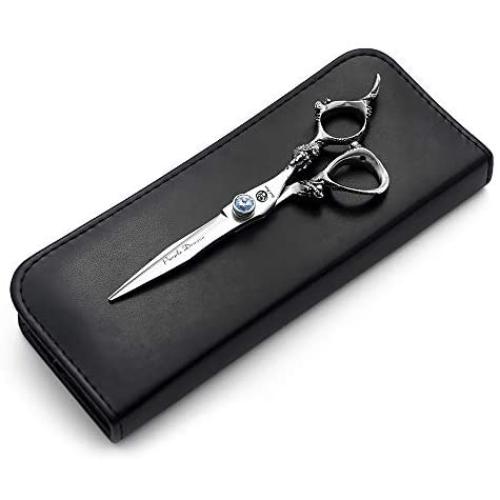 Purple Dragon 5.5''/6''/7''/7.5''/8''Dragon Handle Sharp Edge Hair Cutting Shears - Pet/Dog Grooming Scissors with Bag - Perfect for Barber or Pet Groomer (6.0 inch) Purple Dragon 5.5''/6''/7''/7.5''/8''Dragon Handle Sharp Edge Hair Cutting Shears - Pet/Dog Grooming Scissors with Bag - Perfect for Barber or Pet Groomer (6.0 inch)