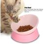 GLOGLOW Pet Anti-Slip Bowl, Tilted Pet Bowls Pets Dog Cat Bowl Lovely Feeding Bowl Dogs Cats Slope Base Feeder