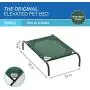 Coolaroo Elevated Pet Bed, Small, Green