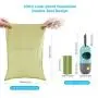 Dog Poop Bags Dispenser with Built-in LED Flashlight and Leash Clip, Home Compostable Pet Waste Bags, Leak-Proof, Eco-Friendly Poop Bags for Dogs