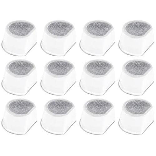 PET STANDARD Filters for PetSafe Drinkwell Avalon, Pagoda, Sedona & Seascape Fountains, 12-Pack - New Version