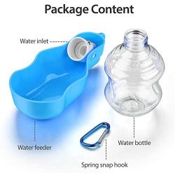 URWOOW Dog Water Bottle Pet Travel Water Bottle with Foldable Bowl Holder Drink Cup Tray Stand Attachment Dog Cat Travel Drink Bottle Bowl, Pet Outdoor Drinking Cup