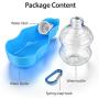URWOOW Dog Water Bottle Pet Travel Water Bottle with Foldable Bowl Holder Drink Cup Tray Stand Attachment Dog Cat Travel Drink Bottle Bowl, Pet Outdoor Drinking Cup