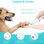 lunaoo Dog Nail Grinder Upgraded Dog Nail Clippers with 2-Speed Low Noise Portable & Rechargeable Dog Nail Trimmers, Gentle Painless Pet Nail Grinder for Small Large Dogs & Cats (2 Grinding Wheel)