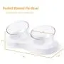 Laifug Elevated Double Cat Dog Food Water Bowls,Tilted Pet Raised Bowls with Stand for Cats and Small Dogs,Food Grade Material Nonslip Cat Dishes Laifug Elevated Double Cat Dog Food Water Bowls,Tilted Pet Raised Bowls with Stand for Cats and Small Dogs,Food Grade Material Nonslip Cat Dishes