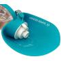 Dog Water Bottle to Keep your Pet Hydrated while Walking, Hiking or Traveling. This 20oz Portable Water Container has a foldable Leaf Style Dispenser to act like a bowl. Lightweight Food-Grade Silicon