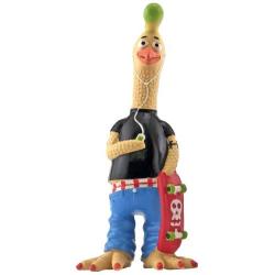 RUFFIN IT Tony Mohawk Latex Chicken Pet Toy, Small