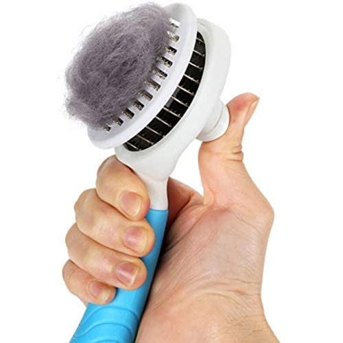 NemuyNeko Pet Dematting Comb Grooming Brush for Dogs and Cats Massage Shedding Tools for Removing Undercoat Knots, Mats & Tangled Hair