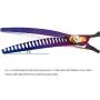 TIJERAS 7Inch Dog Grooming Scissor Curved Chunker Shears Pet Grooming Thinning Shear Straight Scissor Hair Cutting Tool for Pet Hair Trimming Japanese Steel Balde Scissor Professional