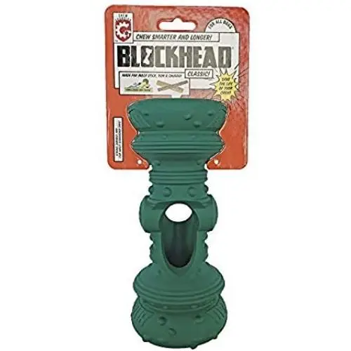 Himalayan Pet Supply Blockhead | Insert Chews | Chew Smarter | Chew Longer, Kelly Green