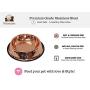 Melzon Petsentials Non-Skid Stylish Food Bowl for Your Pet, Premium Grade Stainless Steel - Elegant Bronze