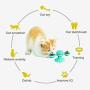 PINASE Spinning Windmill Cat Toy with Suction Cup Turntable Teasing Pet Toy Funny Interactive Cat Toy