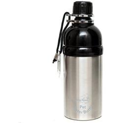 Long Paws Pet Water Bottle, 500 ml, Silver, Medium, Lick n Flow Dog Bottle