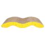 N+A M Shape Corrugated Paper Pet Cat Toy Cat Claw-Grinding Plate with Catnip Leopard Print Pattern 17.32'' x 9.45''