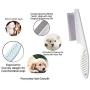 WDM Pet Comb Dog and Cat Stainless Steel Grooming Comb with Long Teeth, for Removing Matted Fur, Knots & Tangles Pet Care Tool Accessories for Safe & Gentle DIY Dog & Cat Grooming