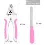 SunteeLong Pets Nail Clippers Cat Dog Nail Trimmers with Safety Guards to Avoid Over Cutting,Free Nail File,Sharp Blade with Lock Switch,Professional Pet Grooming Tool for Animals Large Small Dogs