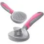 DTTO Dogs Brush and Cats Brush, Self Cleaning Pet Slicker Brush Professional Pet Grooming Brush for Small, Medium and Large Dogs and Cats, with Short to Long Hair, Pink DTTO Dogs Brush and Cats Brush, Self Cleaning Pet Slicker Brush Professional Pet Grooming Brush for Small, Medium and Large Dogs and Cats, with Short to Long Hair, Pink