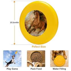 Pet Frisbee Flying Disc Dog Toy - Multifunction Horse1 Arthur Braginsky