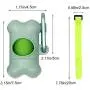Dog Poop Pickup Bags Holder Dispenser with 1 Roll Random Color Leak-proof Scented Doggy Waste Bags and Carabiner with Safety Lock Plus Hook and Loop Fastener Never Loose on Leash Lead Again (Blue) Dog Poop Pickup Bags Holder Dispenser with 1 Roll Random Color Leak-proof Scented Doggy Waste Bags and Carabiner with Safety Lock Plus Hook and Loop Fastener Never Loose on Leash Lead Again (Blue)