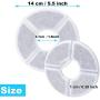 FRETOD 6 Pack Cat Fountain Filter 5/5.5 inch Replacemnt for 1.6&2/3 L Catit Flower Fountain - Enhanced Filtration for 180 Days Stay Cats Healthy