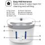 Home Zone Pet Water Fountain - Smart Wireless Water Fountain for Small Cats and Dogs, 2L