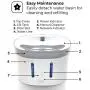 Home Zone Pet Water Fountain - Smart Wireless Water Fountain for Small Cats and Dogs, 2L Home Zone Pet Water Fountain - Smart Wireless Water Fountain for Small Cats and Dogs, 2L
