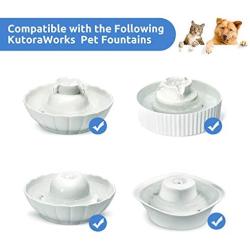 KutoraWorks Replacement Pump for Cat Water Fountain with Adaptor,Cleaning Brush and USB Cable