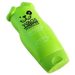 Wags & Wiggles Outdoor Citronella Dog Shampoo in Lemon Drop Scent | Dog Grooming Supplies for Smelly Dogs, 16 Ounces (FF9754)