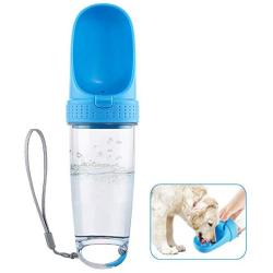 Kytely Dog Water Bottle, Portable Pet Water Bottle with Drinking Bowl, Leak Proof Dog Water Dispenser, Lightweight Puppy Travel Kettle, Drinking Feeder Bowl for Pets Outdoor, Walking, Traveling