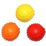 Kei Tomlison Rubber Dog Chewing Squeaky Ball Toys Fetch Play Toy for Puppy Small Medium Pets Dog Cat Pack of 3