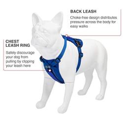 Voyager Freestyle 4-in-1 Dog Harness - Patent Pending Adjustable Webbing Harness with Removable Padding for Small to Large Dogs by Best Pet Supplies (Black, X-Small)