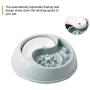 Tylu Non Slip Puzzle Bowl Fun Feeder Low Feeder Bowl Anti-Gulping Slow Feeders Pet Bowls for Dogs and Cats