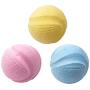 XIHONGSHIR TPR Foam Tennis Toy, Dog Toys Balls, Nontoxic Bite Resistant, Environmental, Dog Tooth Cleaning Toy Ball, Diameter 7.5Cm, Blue (2Pcs),Yellow,7.5cm