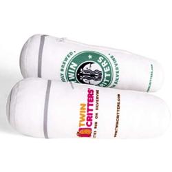 Twin Critters Organic Silvervine Catnip KittiBuzz Coffee Cups Refillable Plush 2-Pack for Cats & Kittens No Artificial Ingredients - More Powerful Than Catnip - Great Gift for Coffee Drinkers